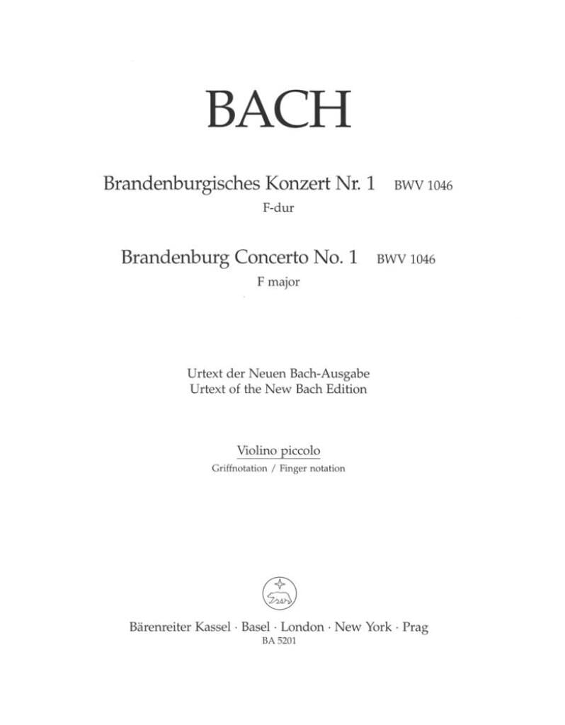 Brandenburg Concerto No. 1 & Org. Version Sinfonia